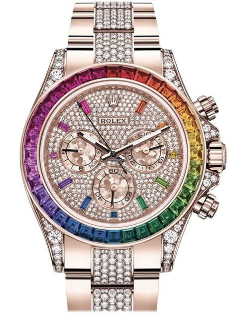 rolex femme rainbow|rolex rainbow diamonds.